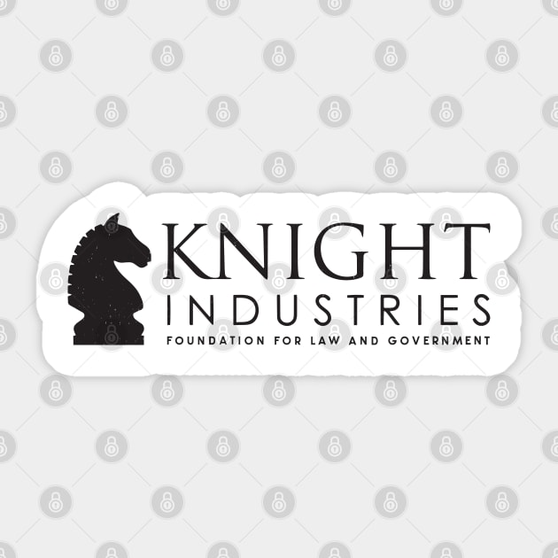 Knight Industries - Foundation For Law and Government Sticker by BodinStreet